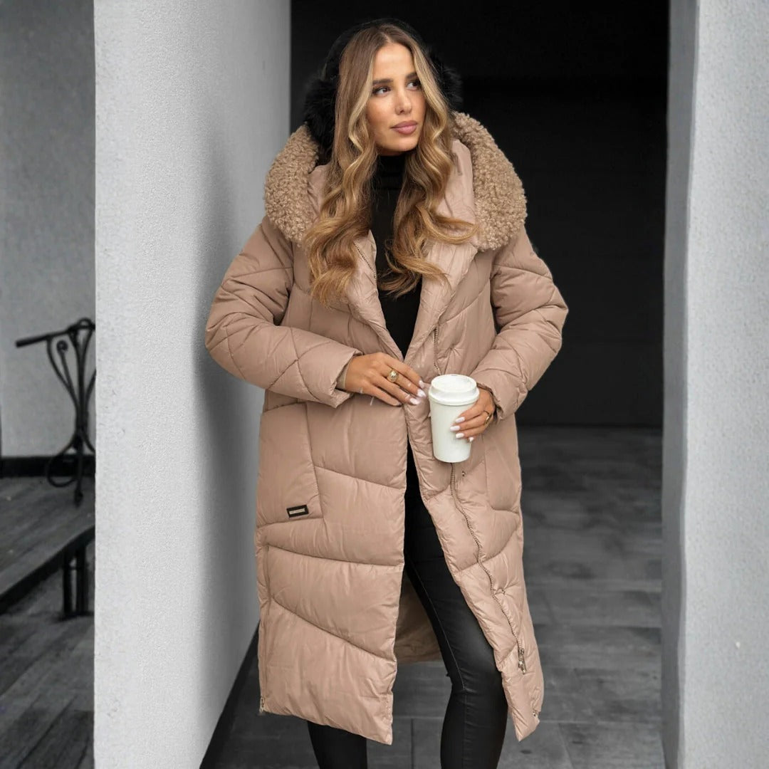 Silvia | Abrigo de Invierno Aislado de Corte Largo