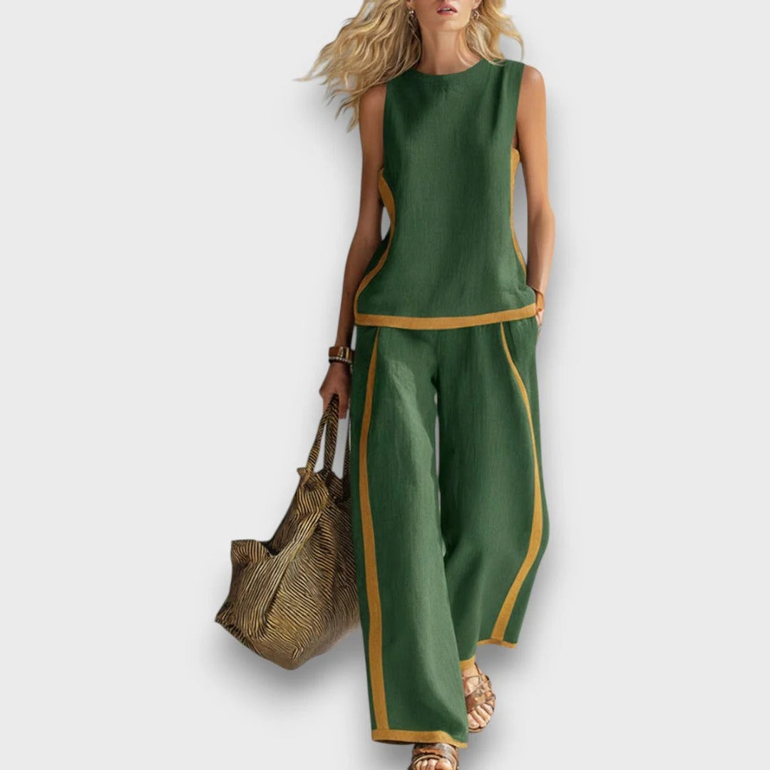 AURENE | CONJUNTO DE LINO DE DOS PIEZAS