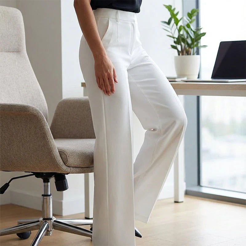 Natalia | Pantalón de traje de cintura alta para mujer