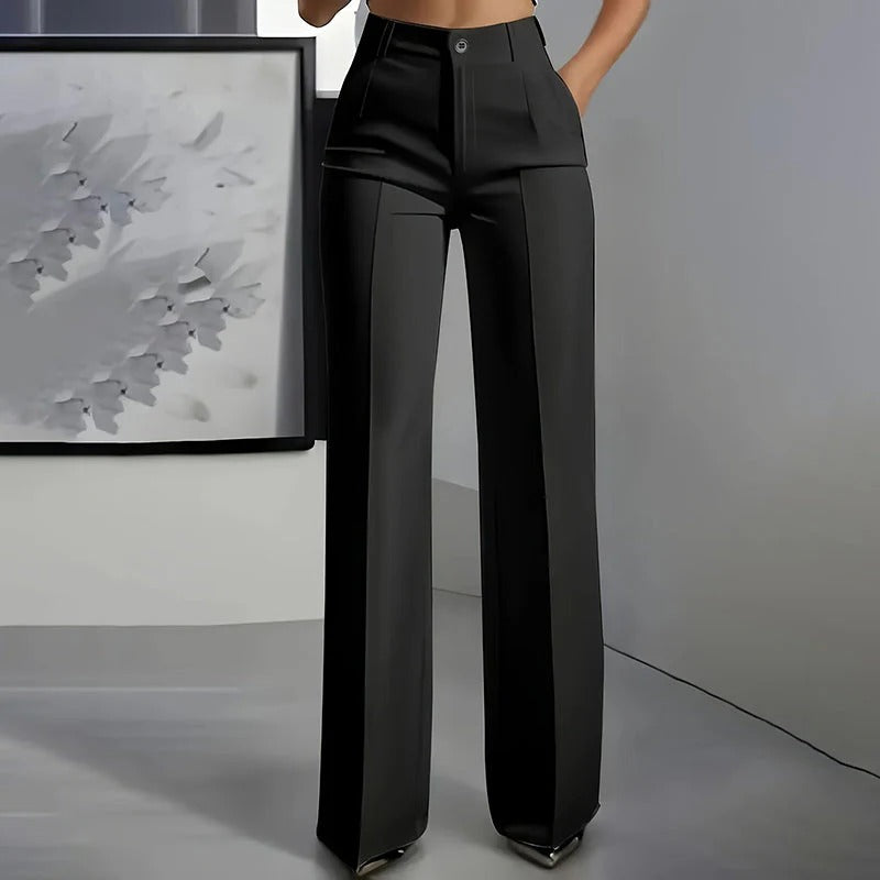 Natalia | Pantalón de traje de cintura alta para mujer